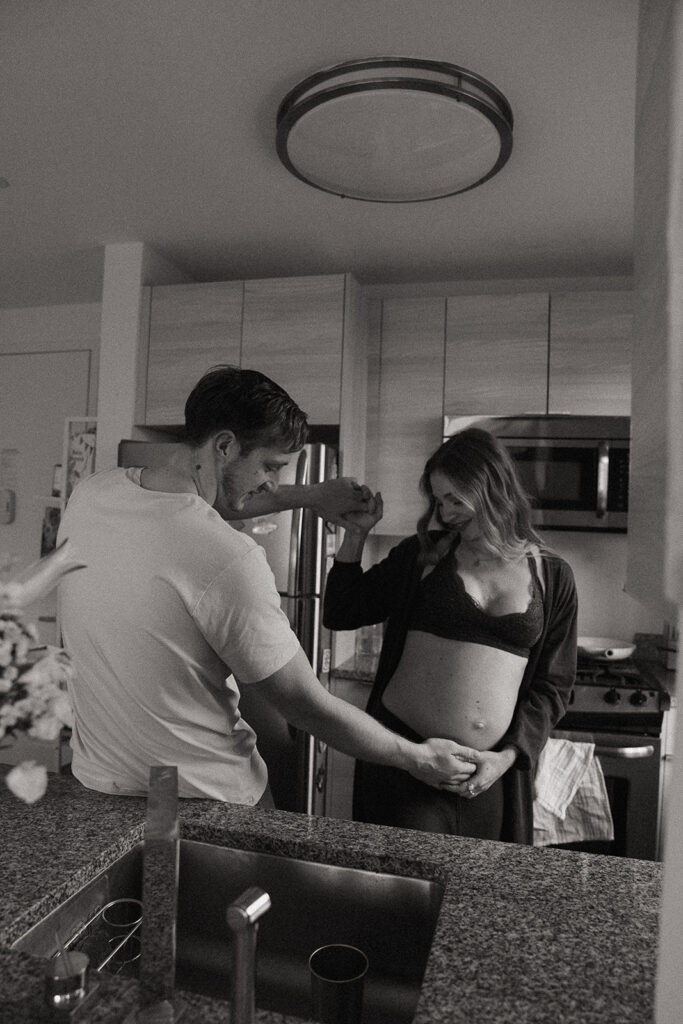 NYC In-Home Maternity Session // Sydney + Damjan