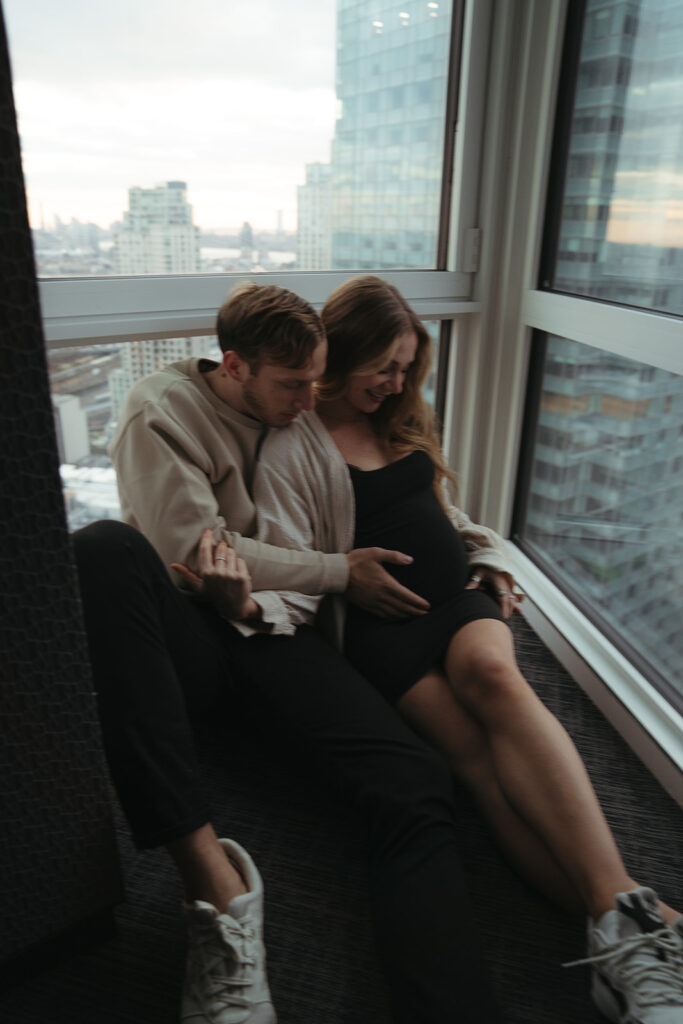 NYC In-Home Maternity Session // Sydney + Damjan