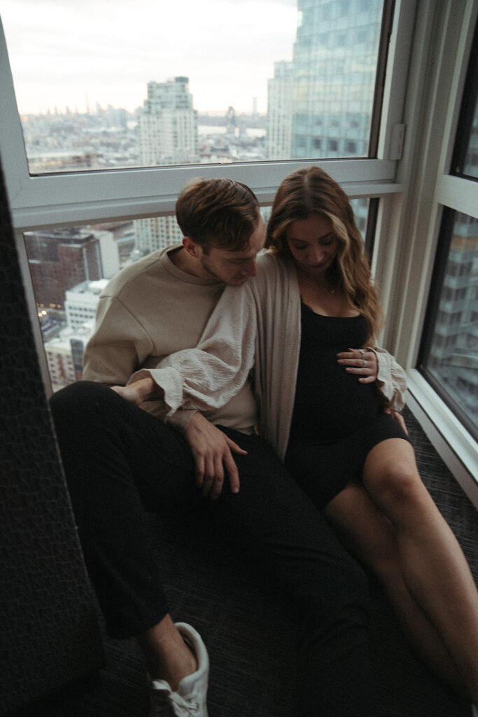 NYC In-Home Maternity Session // Sydney + Damjan