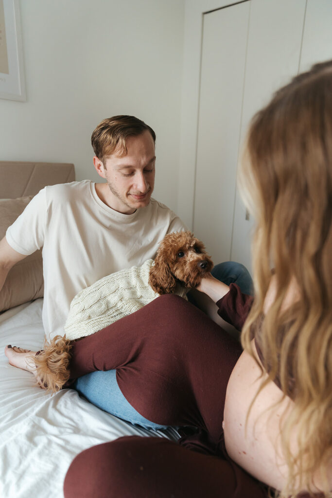 NYC In-Home Maternity Session // Sydney + Damjan