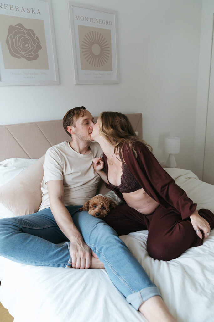 NYC In-Home Maternity Session // Sydney + Damjan