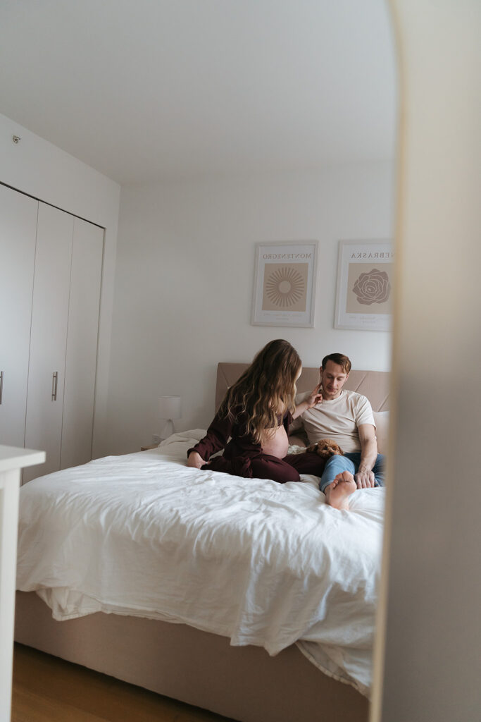 NYC In-Home Maternity Session // Sydney + Damjan