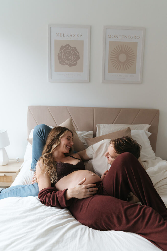 NYC In-Home Maternity Session // Sydney + Damjan