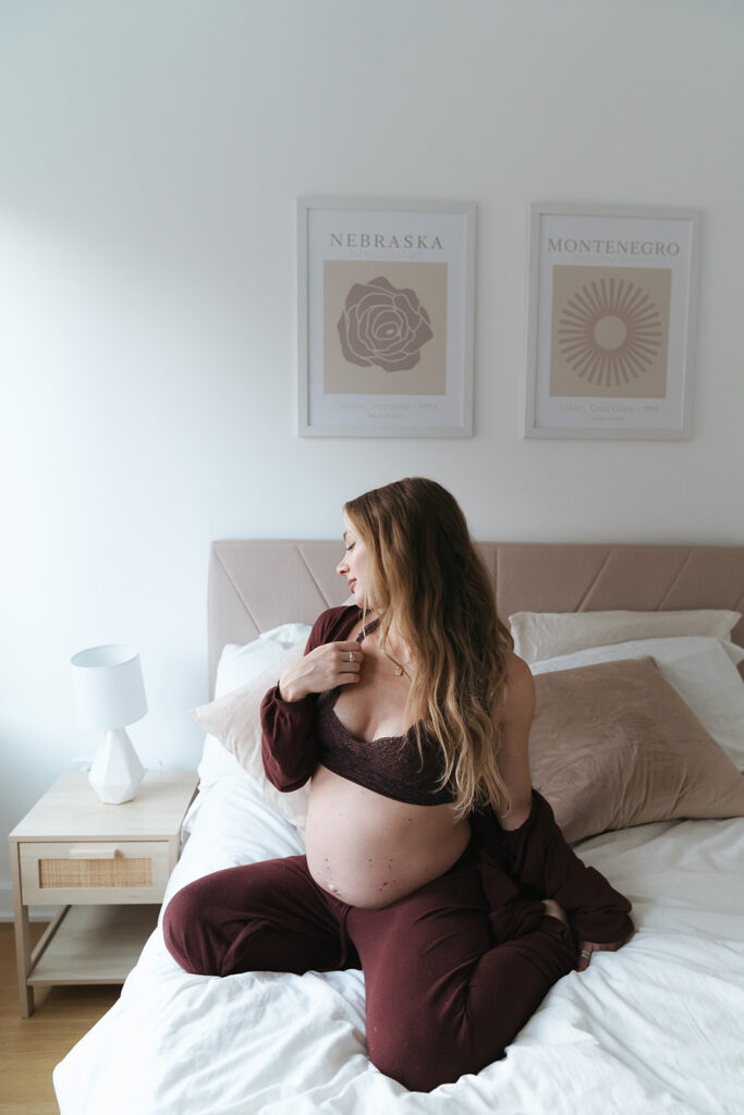 NYC In-Home Maternity Session // Sydney + Damjan